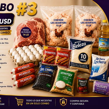 Combos de comida de 50 a 120 usd mensjaeria para toda la habana - Img 125965711