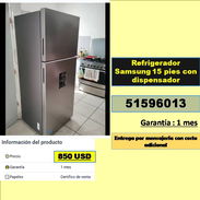 MV-630-Refrigerador Samsung 15 pies con dispensador...850 USD...51596013....transporte costo adicional - Img 56058545