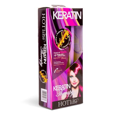 Plancha Para el Pelo Hot Line. Placas de cerámica. Proteína de Keratina. Púrpura 🟣 🔶 $25 - 3/3