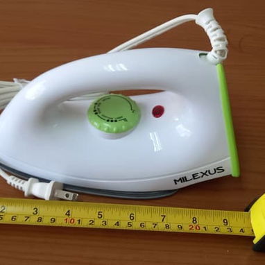 Plancha Milexus 1000W 20cm Longitud Base Teflón, Plancha Seca 20cm Milexus 1000W Base Antiadherente VPT#-0499 - Img 122755346