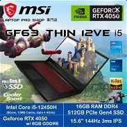 MSI 15.6" Core i5 (16/512GB) RTX4050 - Img 45645262