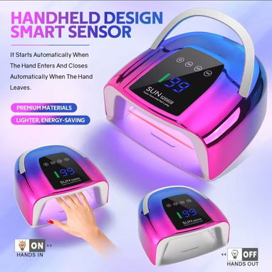 LÁMPARAS UV/ LED PROFESIONAL RECARGABLE 200W - 3/6