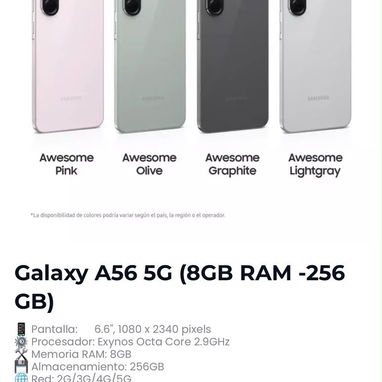 Samsung a56 sellado 📦DUAL SIM - 2/2
