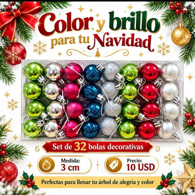 Bolas navideñas (Esferas para arbolito de navidad). Tenemos otros modelos y artículos para la Navidad - 2/10