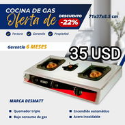 Cocina de gas, fogón de gas, con magneto, 6 meses de garantía, somos mipyme, 50796221 TLF - Img 49899206