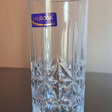 JUEGO DE JARRA CON 6 VASOS, DE CRISTAL - Img 121058581