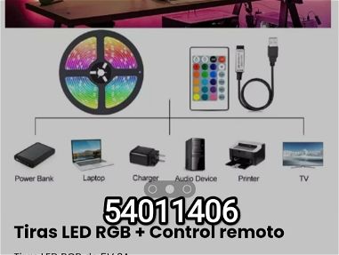!!Tiras LED RGB + Control remoto Tiras LED RGB de 5V 2A!!! - Img main-image