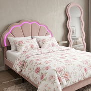 Cama camera ful rosa con luz led mensajería incluida - Img 58354406