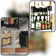 🛒 Organizador para cocina – estante de 3 niveles en acero al carbono - Img 57947556