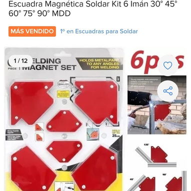 Kit de escuadras magneticas - 3/6