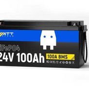 Batería LiFePO4 24V 100Ah, 2560Wh, BMS 100A, Protección de Baja Temperatura y Conexión Escalable - Img 57848987