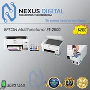 !!💻!! Impresora EPSON EcoTank ET-2800 SUPERTANK (multifuncional) + cable de regalo NUEVA en su caja !!💻!! - Img 50941470