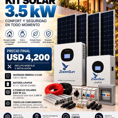 Venta e instalación de kits solares con garantía. - 2/10