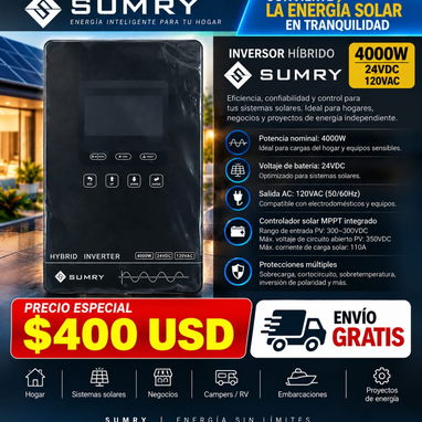 Kit solares, baterías, inversores con y sin paneles solares - 3/10