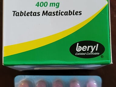 ªª Albendazol 400 mg, 1 Tira de 10 Tableta (Masticables) ªª - Img 65096520