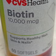 Biotin 10,000mcg, 60 tabletas - Img 55866043