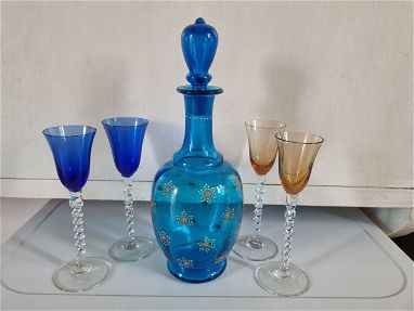 Venta de cristaleria antigua (jarras,  centros de mesa, bandejas de cristal y copas) - Img 65805743
