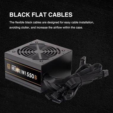 ⚡ FUENTE DE PODER GAMDIAS HELIOS M1-550B – 550W ATX, 80+ Bronze⚡ - 4/6