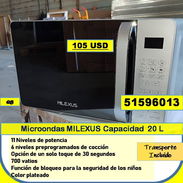 QB-1020-Microondas MILEXUS Capacidad 20 L 105.. USD...51596013...Transporte incluido - Img 58301094