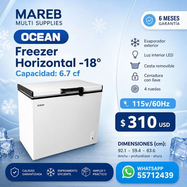 Neveras o freezer horizontal marca OCEAN - Img 124612617