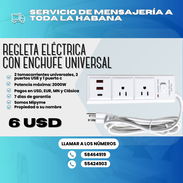 ⚡ REGLETA ELÉCTRICA CON ENCHUFE UNIVERSAL 💰 Precio: $6 USD - Img 55228665