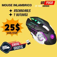 💥 MOUSE INALAMBRICO GAMING PRECIO 25$ (𝐄𝐍𝐕𝐈𝐎 𝐆𝐑𝐀𝐓𝐈𝐒 𝐇𝐀𝐁𝐀𝐍𝐀) ⒷⓌ⓪⓪① - Img 53574423