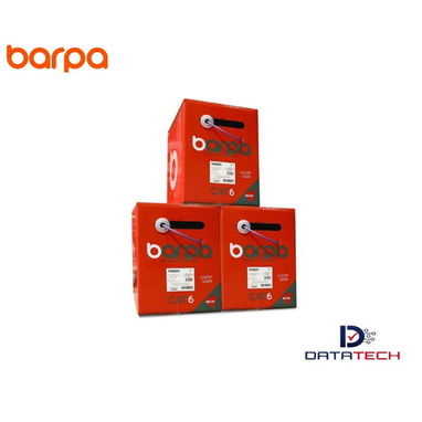 BARPA Cable Cat.6 U/UTP LSZH – 23AWG CABLE DE COBRE CAT6 U/UTP - LSZH -23 AWG - 0,55mm 305m Conector Macho RJ45 - Img 121486539
