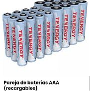 Pilas recargables AAA / Baterías recargables AA - Img 45786795
