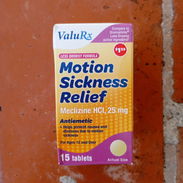 Meclizines para los Mareos. Meclizine antihistamínico - Img 50217242