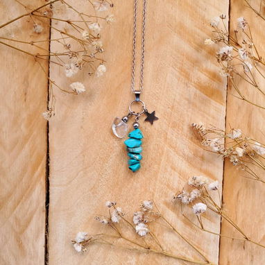 *Colección de Cadenas Sigilias*_ *Materiales:* Acero inoxidable + Piedras Naturales - 5/9
