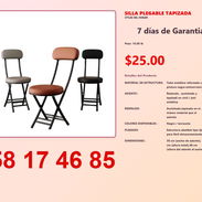 SILLA PLEGABLE TAPIZADA - Img 54839094