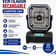 Ventilador de Camping Multifunción Hexagonal 20000mAh - Con Altavoz Bluetooth y Luz LED Mantente fresco e iluminado - Img 56403256