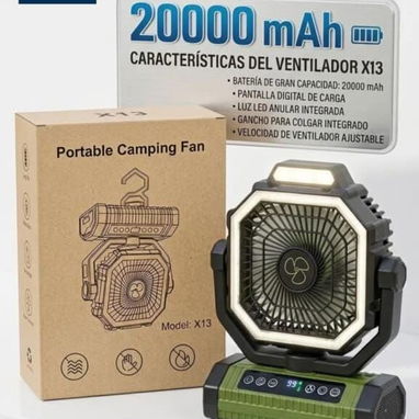 Ventilador Recargable X13 20mil amp - Img 126552683