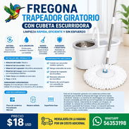 FREGONA. TRAPEADOR GIRATORIO CON CUBETA ESCURRIDORA - Img 58020144