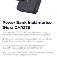 Power Bank Inalámbrico 1Hora GAR276 - Img 55366989