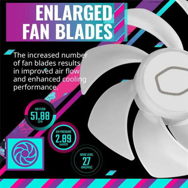 Disipador por Aire Cooler Master Hyper 622 Halo White - 7/10