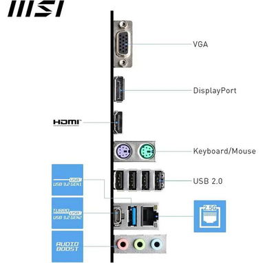 Board MSI Pro B760M-P - 6/7