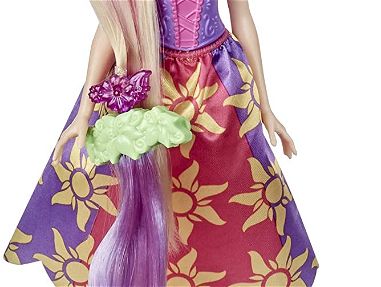 Disney Princesa Muñeca Rapunzel Corte y Peinado y Extensiones de Pelo, Tijeras de Juguete y Accesorios,Sellada en Caja - Img 32835889