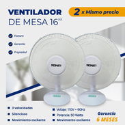 Ventilador De Mesa 16 DESMATT - Img 54993938