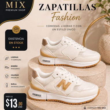 ¡ZAPATILLAS NEW FASHION (ESTILO NEW BALANCE) PARA MUJER! - 3/4