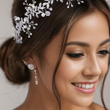 Alquiler de Vestido de Novia, ramo, velo y accesorios. (Talla M) - 2/6