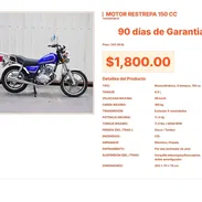 Motocicleta Restrepa 150 CC: Potencia 11.4 Hp con Frenos de Disco Real VPT#-0355 - Img 55667553