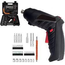 Destornillador Eléctrico Recargable — Set de 47 piezas - Img 126641488