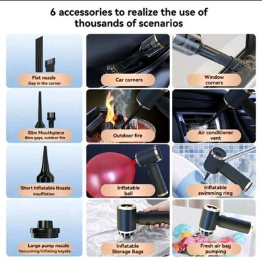 ✨ ¡MANTÉN TU AUTO Y HOGAR IMPECABLES CON ESTA SUPER ASPIRADORA! ✨ - Img 125222338