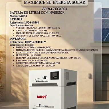 Baterías  de LITHIUM con inversor inverter - 2/2
