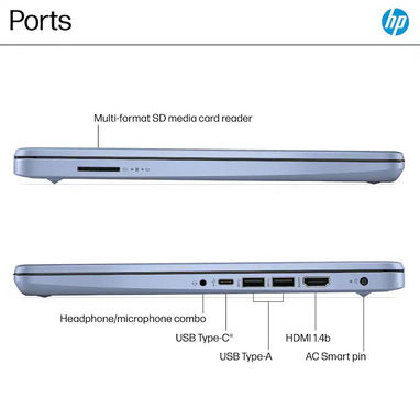 LAPTOP 🎁NUEVA🎁📦CAJA, HP (14-dq6012dx), 14" HD Antireflejo, Intel N150, 4GB RAM, UHD Graphics, 128GB SSD, 10Horas - Img 123081542