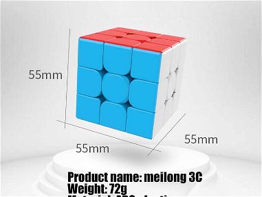 Cubo de Rubik 3x3 Moyu Meilong 3C de velocidad - Puzle de calidad - Img 39593171