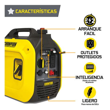 GENERADOR CHAMPION 2500W - ULTRA LIGERO - SILENCIOSO - Img 124424058
