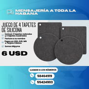 🔥 JUEGO DE 4 TAPETES DE SILICONA🔥 💲 Precio: 6 USD - Img 54800080
