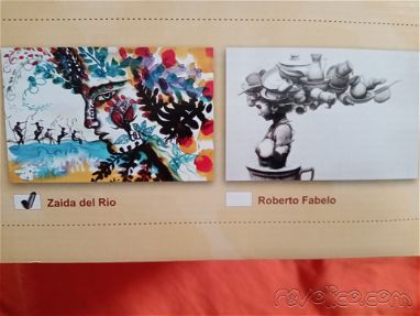 Panera metálica decorada,con obra de Zayda del Río - Img 62481955